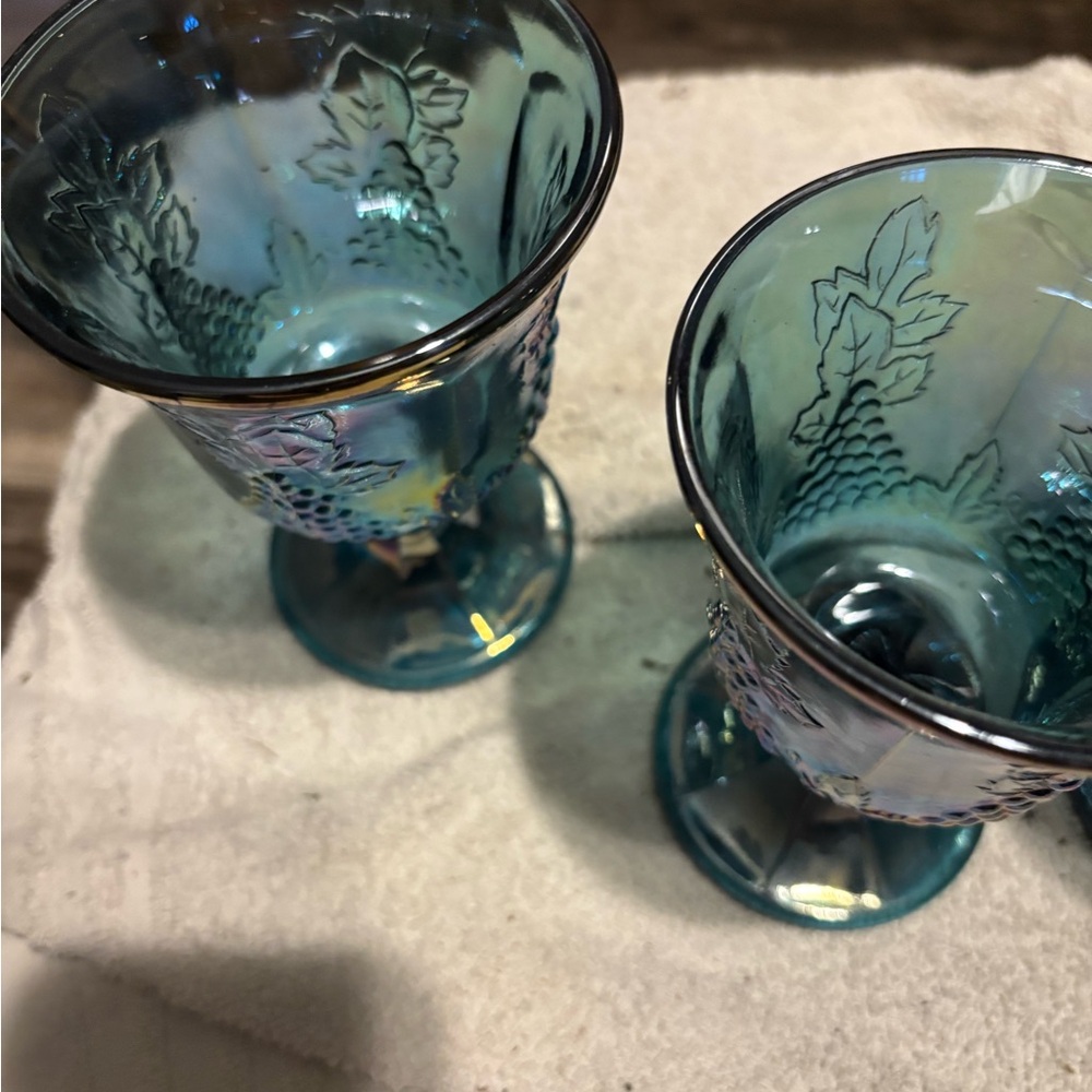 Elegant Blue Goblets